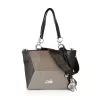 Zellia 26071 barna-taupe női válltáska, oldalpánttal 39 x 27 x 15 cm