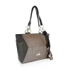 Zellia 26071 barna-taupe női válltáska, oldalpánttal 39 x 27 x 15 cm