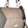 Zellia 26071 barna-taupe női válltáska, oldalpánttal 39 x 27 x 15 cm
