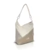 Zellia 25193 taupe-rosegold női hobó válltáska, oldalpánttal 33 x 30 x 14 cm