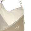 Zellia 25193 taupe-rosegold női hobó válltáska, oldalpánttal 33 x 30 x 14 cm