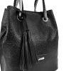 Zellia C200 fekete női válltáska 33,5 x 28 x 12 cm 