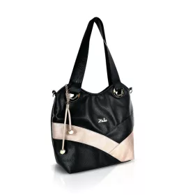   Zellia ZLB451 Brw fekete-arany női oldaltáska válltáska 32 x 31 x 11 cm