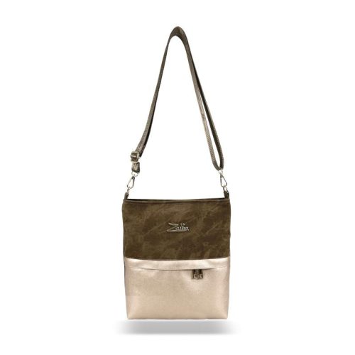 Zellia Női Oldaltáska Zlb274 Taupe-Arany - Brw -