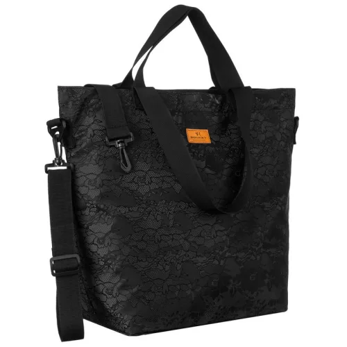 Rovicky R-Tz15605-2448 W03 csipkés fekete shopper táska 49 x 40 x 18 cm