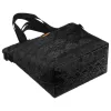 Rovicky R-Tz15605-2448 W03 csipkés fekete shopper táska 49 x 40 x 18 cm