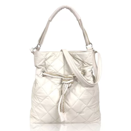 Zellia Női Válltáska C156 Beige Matt - Steppelt -