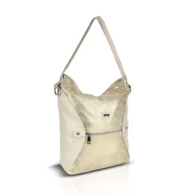   Zellia Td25001 Monaco bézs-arany női válltáska 35 x 29 x 12 cm