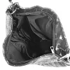 Zellia Zlb312 női fekete-ezüst márvány mintázatú válltáska 35 X 29 X 5 Cm