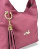 Zellia bordó női válltáska, crossbody 39 x 30 x 12 cm