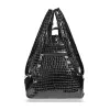 Zellia Zvn24003 női krokodil mintás fekete hátizsák 34 x 27 x 13 cm