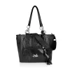 Zellia 26071 Crystal 2 fekete női  válltáska 39 × 27 × 15 cm