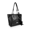 Zellia 26071 Crystal 2 fekete női  válltáska 39 × 27 × 15 cm