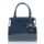 Zellia Zvn22027 női navy, sötétkék lakk alkalmi kézitáska 23 x 19,5 x 12 cm