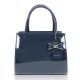 Zellia Zvn22027 női navy, sötétkék lakk alkalmi kézitáska 23 x 19,5 x 12 cm