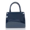 Zellia Zvn22027 női navy, sötétkék lakk alkalmi kézitáska 23 x 19,5 x 12 cm