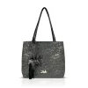 Zellia 26061 D2 fekete női válltáska 35 × 32 × 13 cm