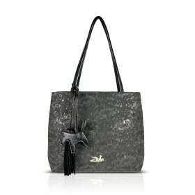 Zellia 26061 D2 fekete női válltáska 35 × 32 × 13 cm