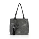 Zellia 26061 D2 fekete női válltáska 35 × 32 × 13 cm