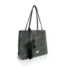 Zellia 26061 D2 fekete női válltáska 35 × 32 × 13 cm