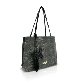 Zellia 26061 D2 fekete női válltáska 35 × 32 × 13 cm