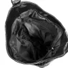 Zellia 24021 fekete lakk, krokodilmintás női válltáska, oldaltáska 36 x 30 x 12,5 cm