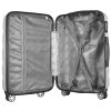 Peterson ezüst színű, keményfalú bőrönd 58 × 38 × 20 cm
