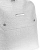 Zellia ezüst női hátitáska, hátizsák 28 x 24 cm