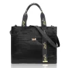 Zellia ZVN22023 Ryz fekete női válltáska 37 × 30 × 12 cm