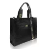 Zellia ZVN22023 Ryz fekete női válltáska 37 × 30 × 12 cm