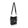 Zellia 25096 D2 fekete női oldaltáska, bucket bag 23 x 19,5 x 7,5 cm