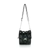 Zellia 25096 D2 fekete női oldaltáska, bucket bag 23 x 19,5 x 7,5 cm