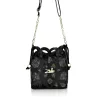 Zellia 25096 D2 fekete női oldaltáska, bucket bag 23 x 19,5 x 7,5 cm