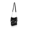Zellia 25096 D2 fekete női oldaltáska, bucket bag 23 x 19,5 x 7,5 cm