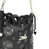 Zellia 25096 D2 fekete női oldaltáska, bucket bag 23 x 19,5 x 7,5 cm