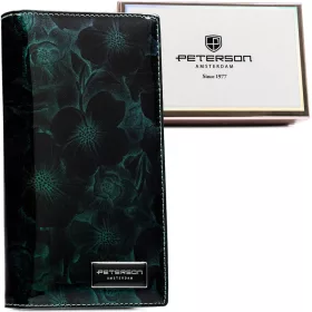 Peterson kék női bőr pénztárca 19 x 10 x 2.5 cm