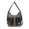 Zellia 24157 női ocelot mintás válltáska, hátizsák 31 x 31 x 13 cm
