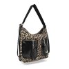 Zellia 24157 női ocelot mintás válltáska, hátizsák 31 x 31 x 13 cm