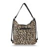 Zellia 24157 női ocelot mintás válltáska, hátizsák 31 x 31 x 13 cm
