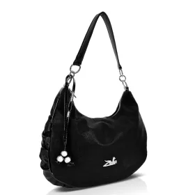   Zellia 26076 Rimini 2 fekete női hobo válltáska 40 x 35 x 10 cm