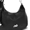 Zellia 26076 Rimini 2 fekete női hobo válltáska 40 x 35 x 10 cm