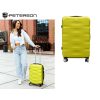 Peterson sárga színű, keményfalú bőrönd 58 × 38 × 20 cm