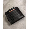 Peterson fekete férfi bőr pénztárca kulcstartóval, RFID 13×10 cm