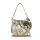 Zellia 26026 arany-fekete virágdíszítéses női válltáska 30 x 25 cm