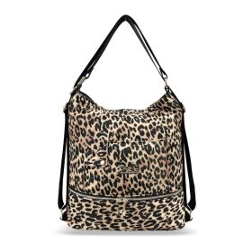   Zellia párduc mintás női válltáska, hátizsák 37 × 37 cm