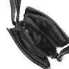 Zellia Zvn22004 fekete csillogó női oldaltáska 21 x 18 x 6 cm