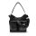 Zellia fekete- párduc mintás női válltáska, crossbody 24156  30 x 28 x 11 cm