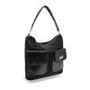 Zellia fekete- párduc mintás női válltáska, crossbody 24156  30 x 28 x 11 cm