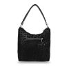 Zellia fekete- párduc mintás női válltáska, crossbody 24156  30 x 28 x 11 cm