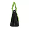 Zellia fekete-zöld női kézitáska 26 × 25 cm